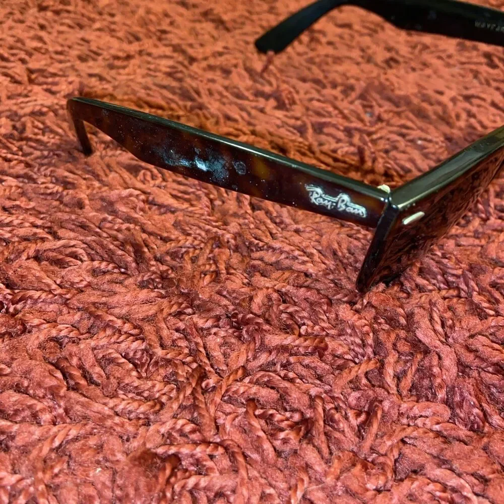 Vintage Classic 80’s Ray-Ban B&L Wayfarer II Sunglasses Tortoise Brown USA Made